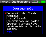 FDM-1T – Menu de configuração